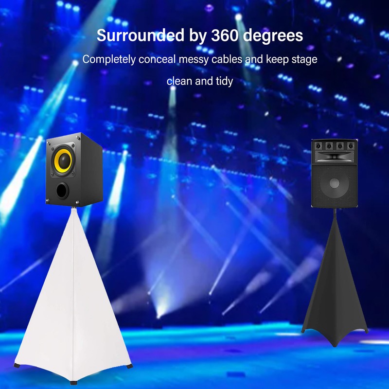 Speaker Stand Cover DJ Tripod Stretch Skirt Adjustable Stretchable Polyurethane