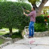 LUISLADDERS Step Ladder, Folding 3 Step Stool with Handgrip Anti-Slip