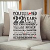 22 Birthday Decorations, Twenty Two Happy 22th Birthday Throw Pillow