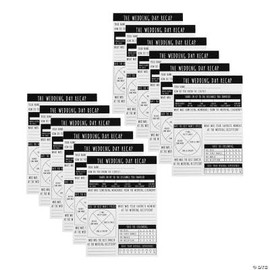 Fun Express Wedding Recap Game Cards, Bulk 100 Pieces