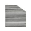 RIDEX Plus cabin air filter, 424I0616P, pollen filter, height: 40,