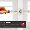 Kwikset Breton Interior Passage Door Handle, Lever for Closet and
