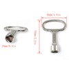 RLECS 5pcs Triangle Cabinet Spanner Key Locks for Drawer, Switch