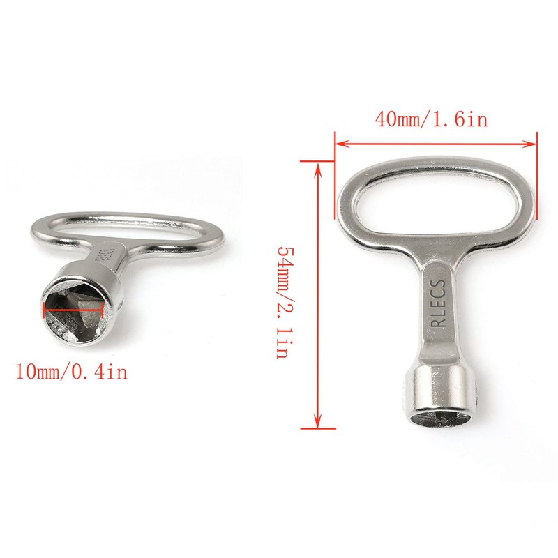 RLECS 5pcs Triangle Cabinet Spanner Key Locks for Drawer, Switch