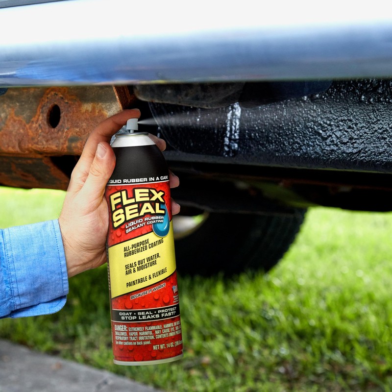 Flex Seal Spray Rubber Sealant Coating, 14-oz, Black (6 Pack)