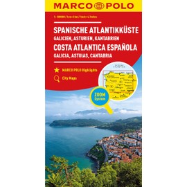 MARCO POLO Regionalkarte Spanische Atlantikküste 1:300.000: Galicien, Asturien, Kantabrien