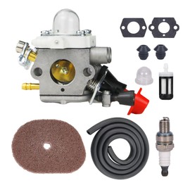 Carburionix C1M-S207A FS56RC Carburetor Kit for Stihl C1M-S207 FS56 FS56R FS70 FS70R FS70RC KM56 KM56RC Trimmer Weed Eater Carb Replace OEM 4144-120-0603 4144-120-0600