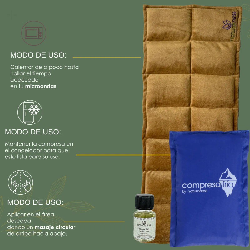 Naturalness Compresa De Semillas Columna Vertebral Pack