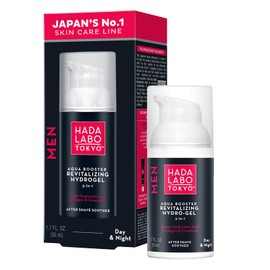 Hada Labo Tokyo Men Aqua Booster Revitalisierendes Hydro-Gel Tag & Nacht Feuchtigkeitscreme mit Hyaluron Acid Kosmetik für Männer