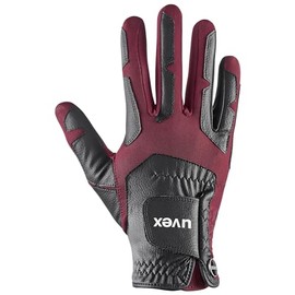 uvex ventraxion Plus - Riding Gloves for Adults - Stretchy - Durable - Black-Autumn Red - 8-9