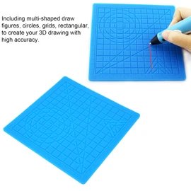 3D Printing Pen Mat, 3D Pen Drawing Tool Foldable Multi Shaped Durable Professional for 3D Printer for Kids for Adults