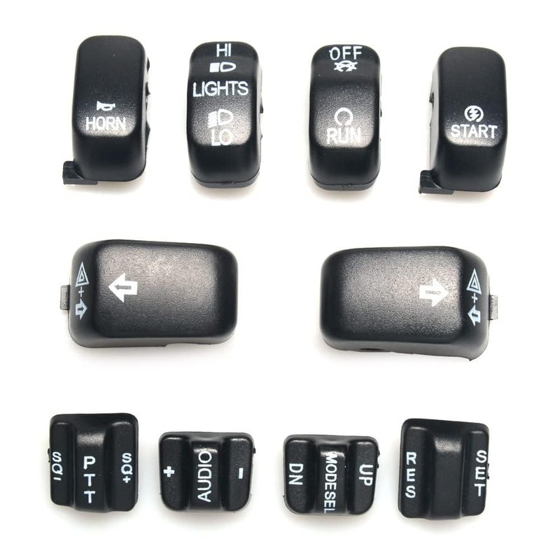 Cyreedom Morotcycle Black Handlebar Control Button Caps Handlebar Switch Housing