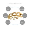MACHSWON 10pcs Flat Washers Brass Flat Gaskets M10 ID 20mm