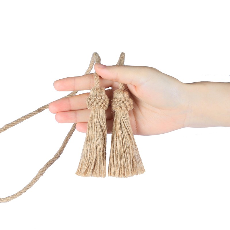Fenghuangwu Curtain Tiebacks Handmade Decorative Curtain Holdbacks Rope with Tassel