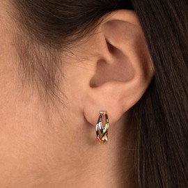 Engelsrufer Paradise Women's Sterling Silver Cubic Zirconia Clip Hoop Earrings, Sterling Silver, No Gemstone