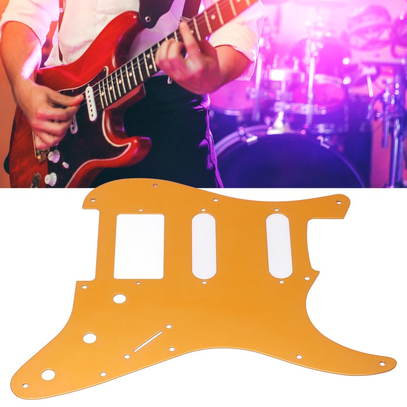 SSH Guitar Pick Guard Aluminum Alloy Orange Electric Guitar Pickguard