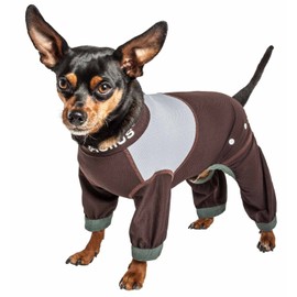 Dog Helios ® 'Tail Runner' Lightweight 4-Way-Stretch Breathable Full Bodied Performance Dog Track Suit