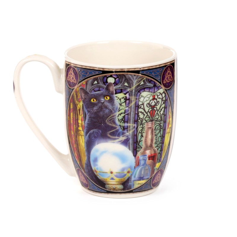 Puckator Tazza in Porcellana 300ml - Witch's Apprentice Cat -