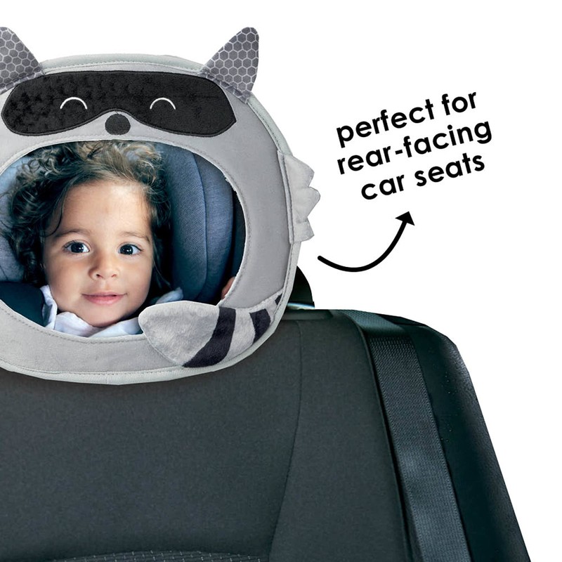 Diono Easy View Racoon Character Baby Car Mirror, Safety Car