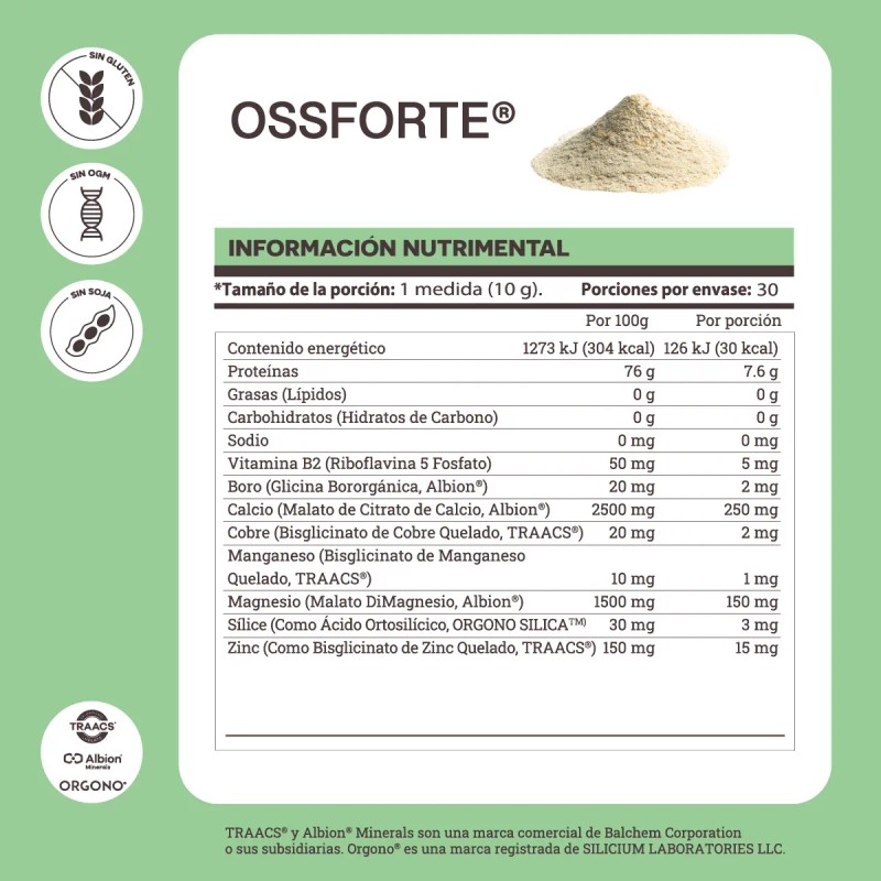 Ossforte Matter Colágeno Hidrolizado Minerales 300g En Polvo