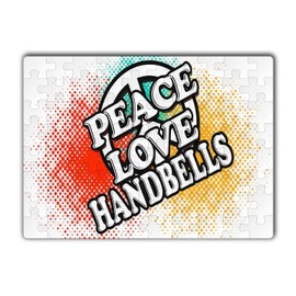 Makoroni -Peace Love Handbells - Jigsaw Puzzle 80 pcs, DesX92