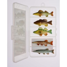 Northern Angler Collection - Educational Fish Figurines | Toy Bass, Pike, Walleye, Musky Replicas
