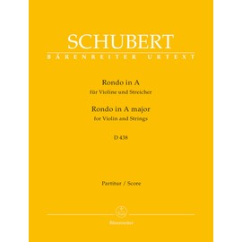 Rondo in A major for Violin and Strings D 438 (Full Score)