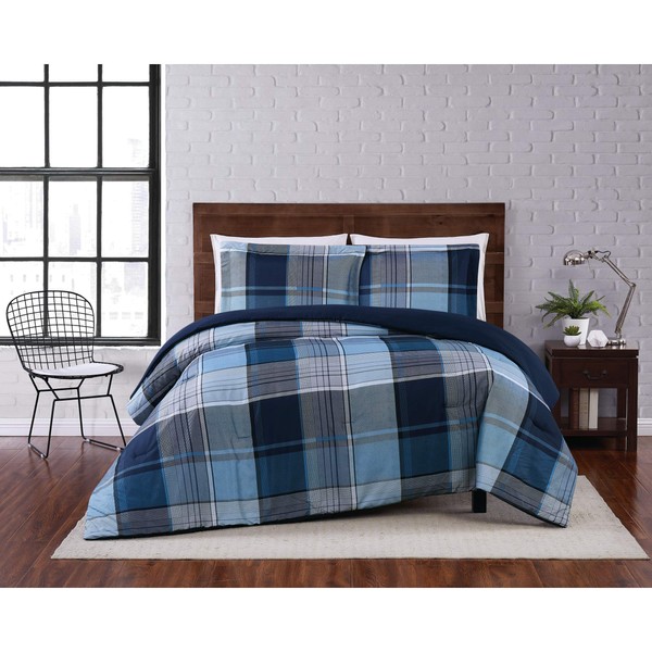 Truly Soft Everyday Truly Sofft Trey Plaid Comforter Set, Full/Queen,
