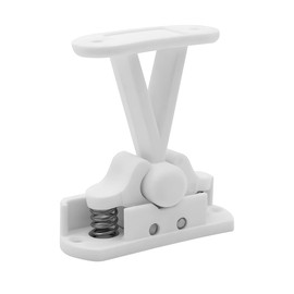 JNNJ Door Retainer Kit, White, Plastic, Doorstop, 1Pc, Universal, 57*75 mm (snap), 71 mm (card holder), Nylon