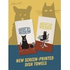 Blue Q Funny Dish Towel, The Cat - Agent of
