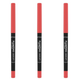 Catrice Plumping Lip Liner, No. 200, Pink, Moisturising, Long-Lasting, Matte, Colour-Intensive, Matte, Vegan, Waterproof, Oil-Free, Alcohol-Free, Pack of 3 (3 x 0.35 g)