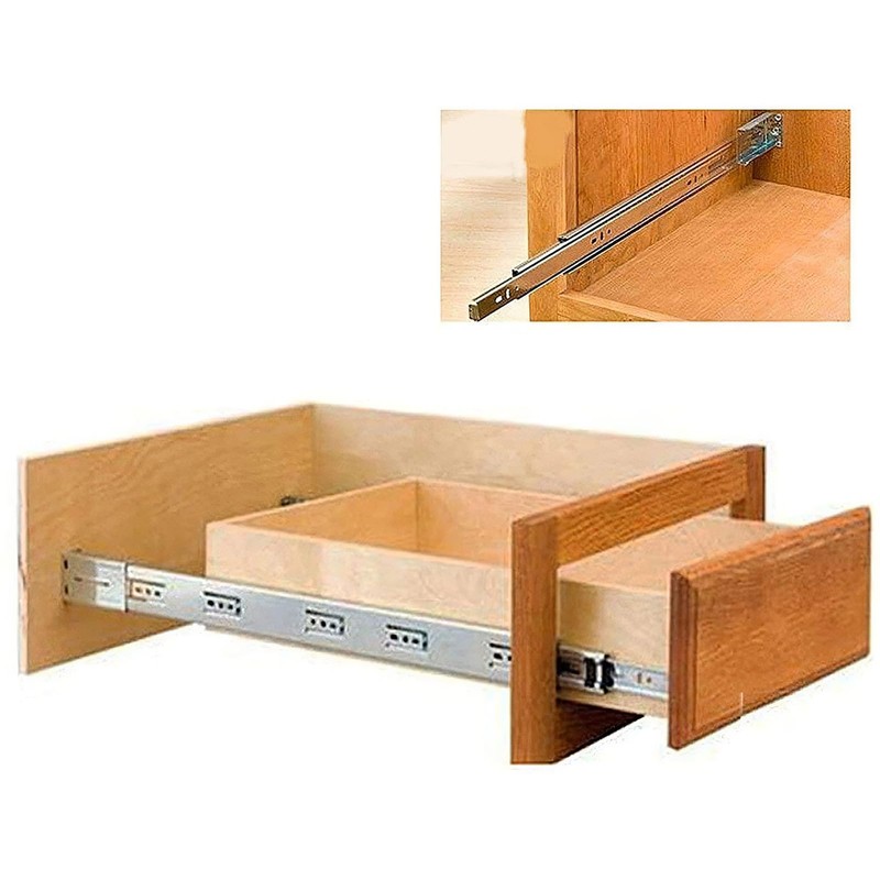 LONTAN 5 Pairs Rear Mounting Brackets - Cabinet Drawer Bracket