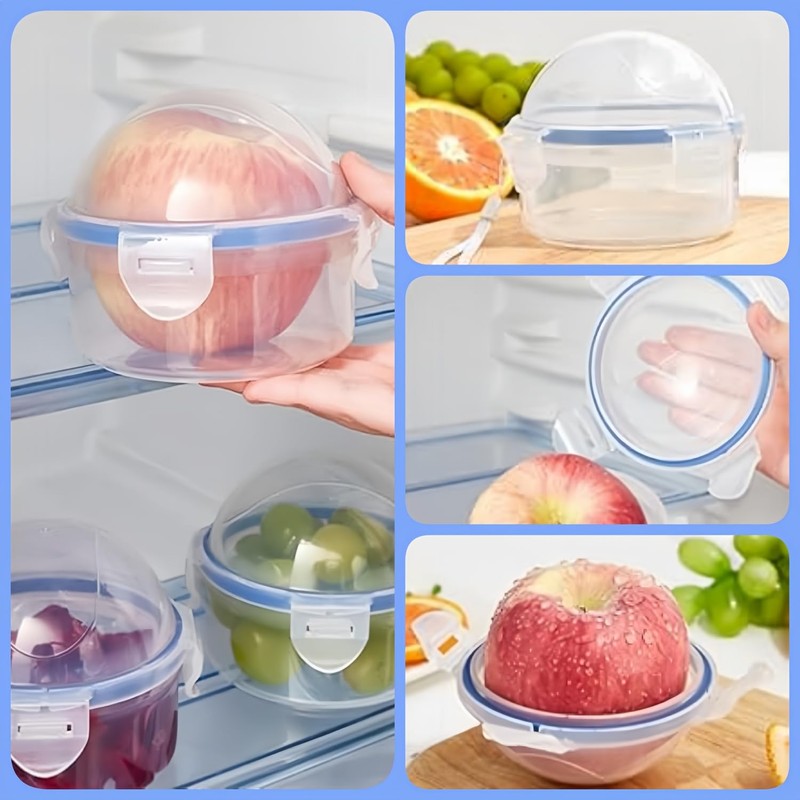 Wzenclave Small Fruit and Vegetable Storage Containers With Lid,Onion Storage