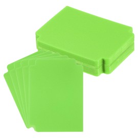 PATIKIL Trading Card Dividers 3.7x2.8 inch,50 Pack Plastic Page Dividers Playing Card Separators for Games Playing Card Sports Office Gathering Storage Supplies,Green