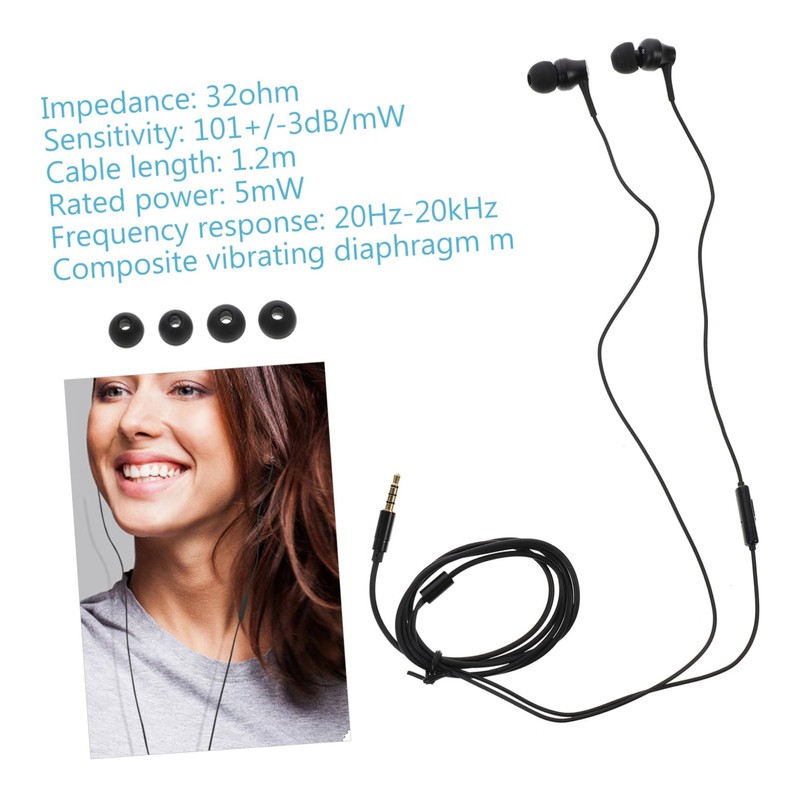 TEHAUX Wired Earphone Ergonomic in Ear Headphones for Phone Tablet