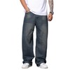 DFGIGT Mens Wide Leg Baggy Jeans Y2k Casual Fashion Loose