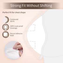 DAFI Stay Dry Disposable Nursing Pads, Breast Pads for Leaking Milk Soft and Super Absorbent, Breastfeeding Pads Postpartum Essentials for Moms, 300 Count