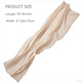 Jolbndcv Soft Chiffon Women's Scarfs Shawl and Wraps for Evening Dresse Lightweight Silky Wedding Shawl Wraps Bridal Scarve Milk coffee