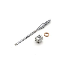 Narex 815057 1/4 Inch Richter Extra Unhandled Bevel Edge Chisel Blank, Cryogenic Treated Cr-V Steel Hardened to HRc 62, Stainless Steel Ferrule… (1/4 Inch)