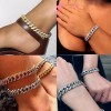 Dolores Cadena Hombre Cubana Diamant Esclava Pulsera Caballer Anillo