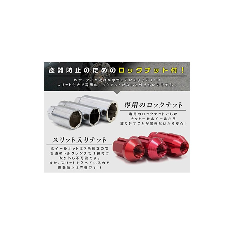 Durax Lightweight Aluminum Wheel Nuts Racing Nuts M12 P1.5 Bag