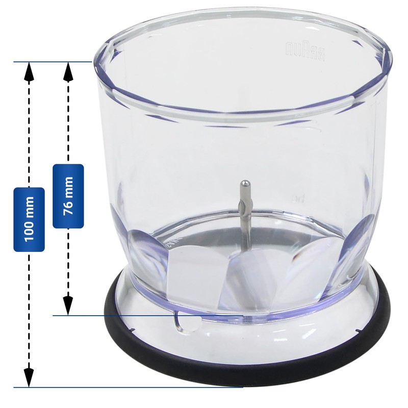 VIOKS Chopper Container 350 ml Replacement for Braun 67050145 Bowl