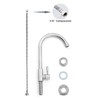Cold Water Only Faucet SUS304 Stainless Steel Faucet for Kitchen