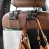 CGEAMDY Pack of 4 Car Headrest Hooks, Portable Car Seat