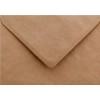 12 x C6 Plain Ribbed Recycled Kraft Card Envelopes Natural