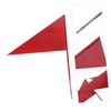 BESPORTBLE 4 Pack Solid Triangle Iron Stick Flags Shot Put
