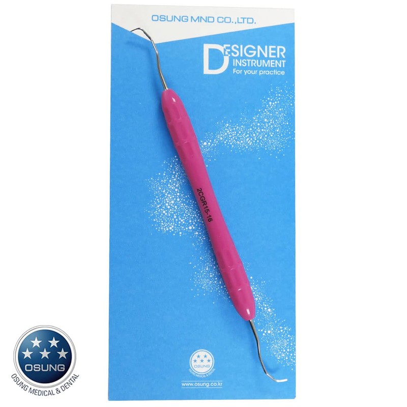 OSUNG Dental Std. Gracey Curette, Softgrip Handle 2CGR15-16 5 pcs