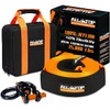 ALL-TOP Heavy Duty Tow Strap Recovery Kit: 3 inch x 20ft (35,000lbs) 100% Nylon and 22% Elongation Snatch Strap + 3/4 Heavy Duty D Ring Shackles (2pcs) + Storage Bag