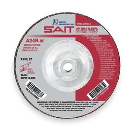 Depressed Center Whl, T27, 9x1/4x5/8-11, AO