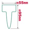 Safety-3 Gardening Labels, T-Shape, 100 Pieces, Large